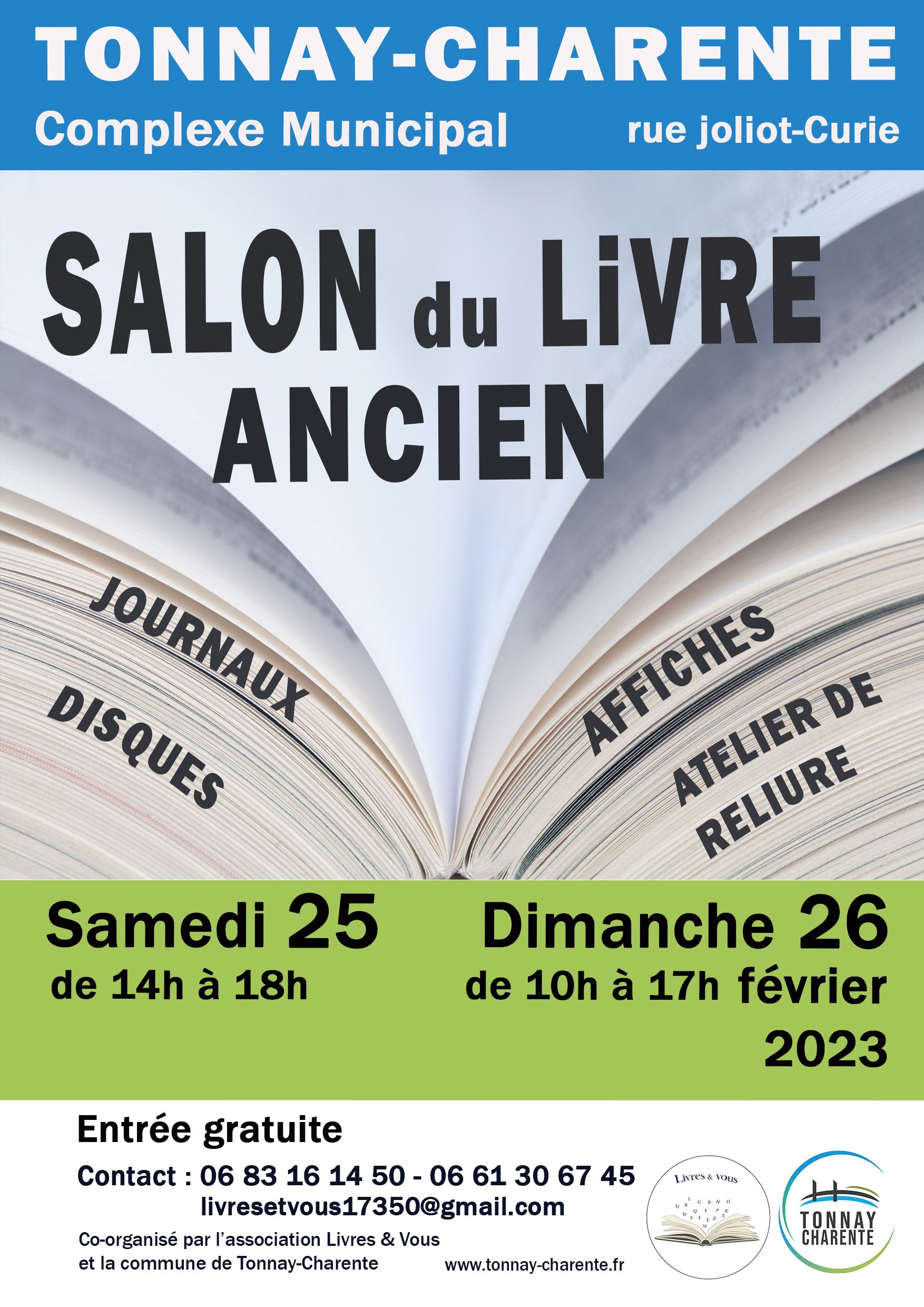 Affiche Foire aux livres anciens 2023 V1