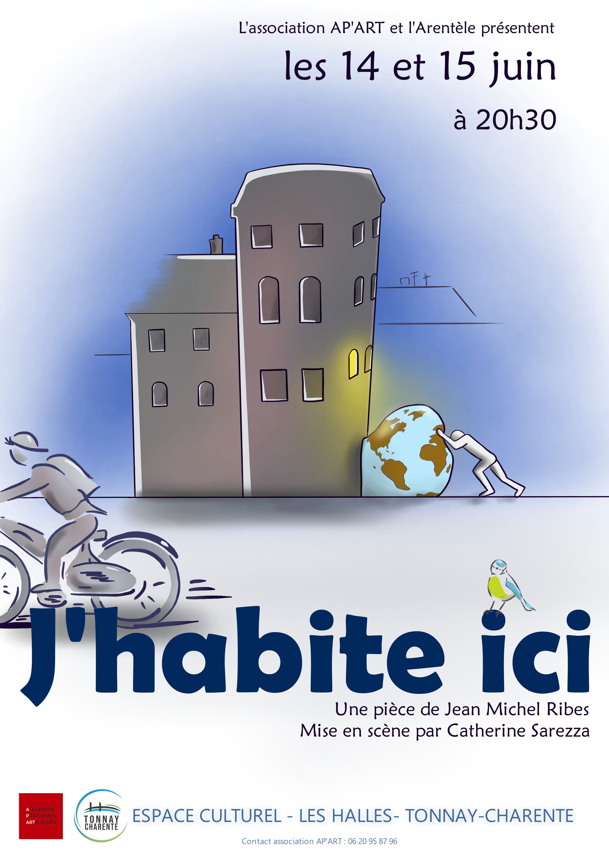 AFFICHE Jhabite ici Arentele