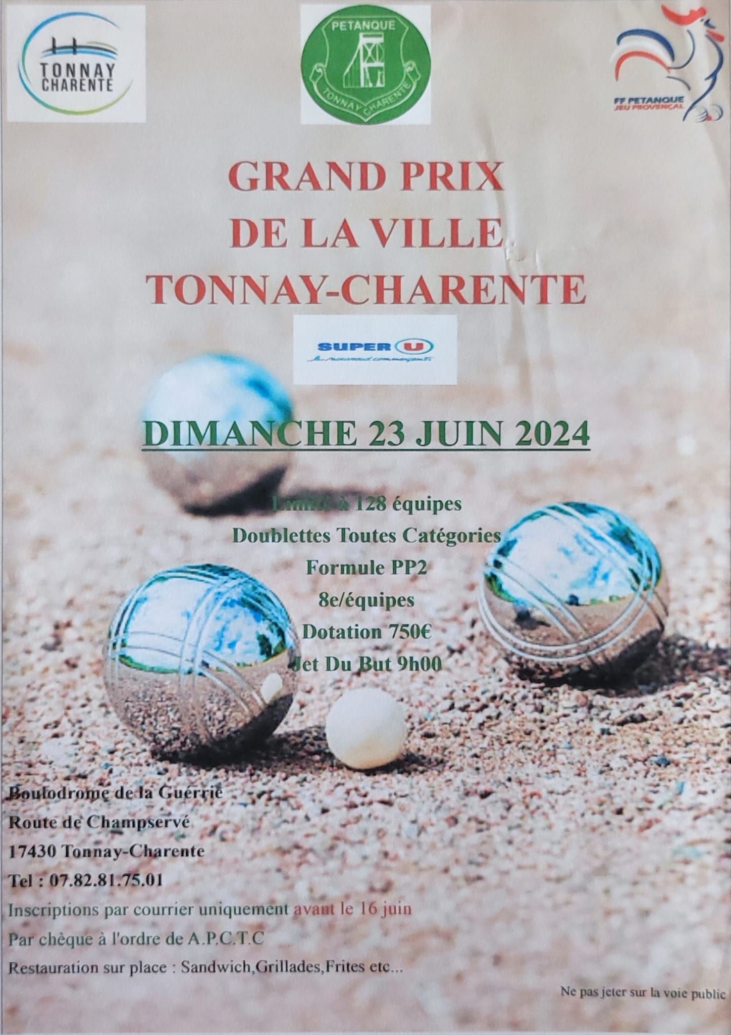 affiche petanque